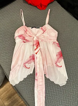 Heart & Hips pink tank thumbnail 1