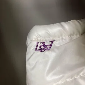 White Puffer Coat Sz M thumbnail 3