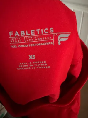 Red Fabletics Scrub Pants thumbnail 2