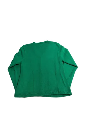 Lauren Ralph Lauren Green 100% cotton cardigan size L thumbnail 2