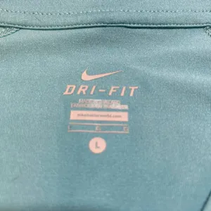 Nike Dri Fit 1/4 zip Blue Long Sleeve Pullover thumbnail 6