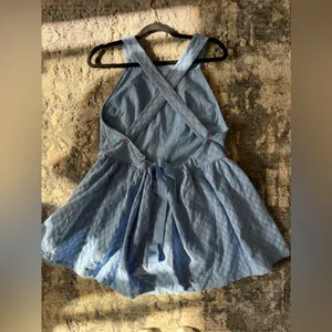 Free People Free-Est Va Va Volume Mini Dress Jacquard Criss-Cross New thumbnail 6