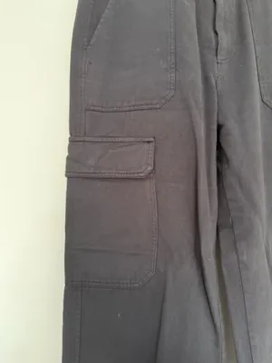 ZARA Navy Cargo Pants thumbnail 2