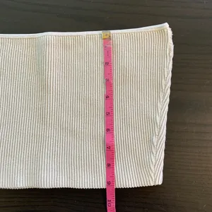 BABATON Beige Ribbed Knit Tube‎ Top Bandeau M Neutral Basic Capule Layering thumbnail 8