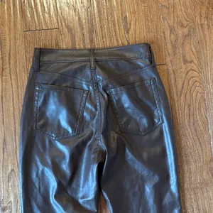 Old Navy high rise bootcut brown faux leather pants 0 thumbnail 12