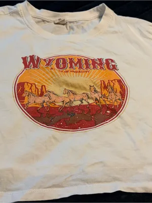 Wyoming State of Equality Crop Top thumbnail 1