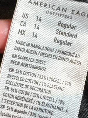 American Eagle Super Hi-Rise Ankle Straight black jeans thumbnail 6