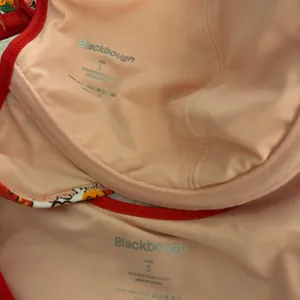 Blackbough Floral Bikini with Red Accents thumbnail 2
