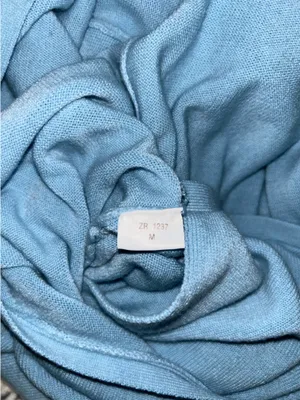 Shein Blue Wrap Sweater thumbnail 4
