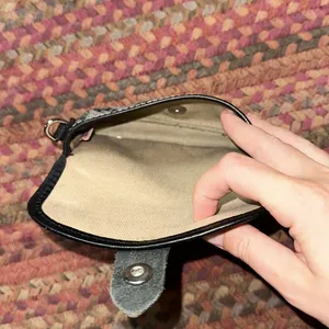 Vtg Dooney & Bourke Canvas Pouch Card Case Wallet Snap thumbnail 5