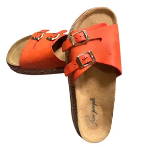Free People Vibrant Orange Buckle Sandals thumbnail 5