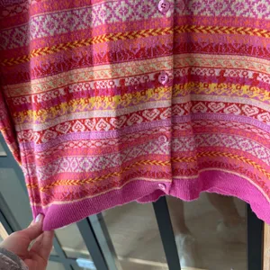 Vintage Lilly Pulitzer cashmere fair isle cardigan sweater colorful top set knit thumbnail 9