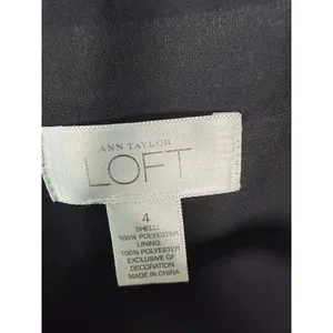 Loft Vintage Black Moody Floral Cottage Button Blouse Size 4 thumbnail 2