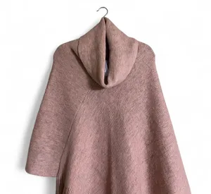 Chico’s Poncho Sz One Size Cozy w/ Tassels Soft/Warm/Comfy Fall Wear Metallic thumbnail 5