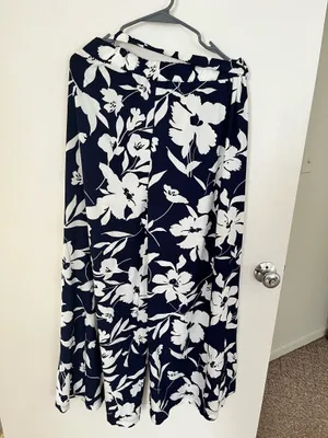 Elastic High waisted pants Blue Size XL thumbnail 2