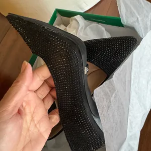 Lauren Lorraine Black Studded Heels thumbnail 4
