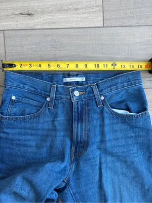 Levi’s ‘94 Baggy Mid Rise Wide Leg Medium Wash Blue Denim Casual Jeans 27 thumbnail 7