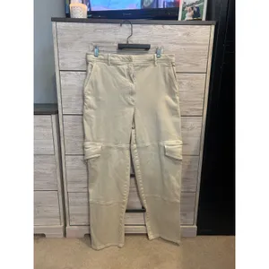 Aritzia Wilfred Free Maeve Tan Cargo Pants Baggy Relaxed Ankle Length 12 thumbnail 4