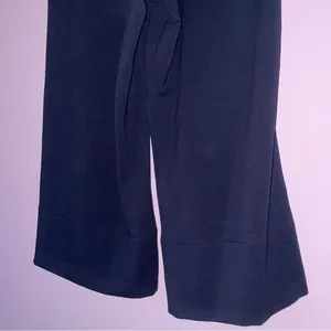 Quince Size XS Modal Sweatpants Wide Leg Crop Navy Pull On thumbnail 6