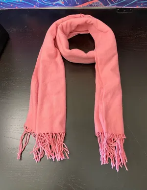 Pink Women's Fringe Scarf - Unbranded thumbnail 1