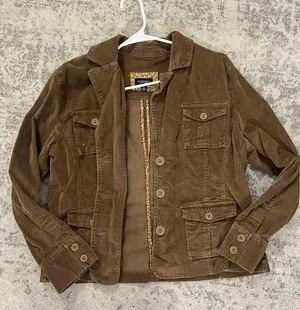 Sonoma Brown Corduroy  Button-Up Jacket thumbnail 1