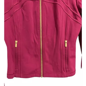 Lululemon Define Cropped Jacket Nulu Magenta Smoke‎ Gold Women's Sizes 8 thumbnail 5