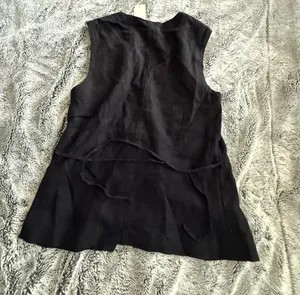 Abercrombie Black Linen Top thumbnail 2