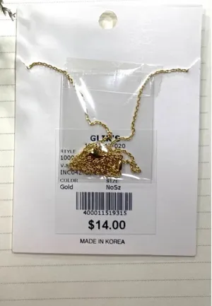 Boutique Gold Cowboy Hat Necklace – Western Country Charm Pendant New With Tags thumbnail 3