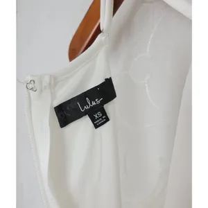 Lulus Womens Irresistible Charm Dress X Small White Fit & Flare‎ Mini thumbnail 2