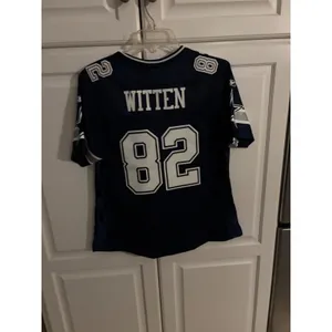 Reebok NFL Dallas Cowboys Jason Witten 82 Jersey Womens Large Navy Blue Football thumbnail 5