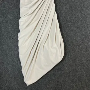 Ten by Babaton Vertigo Mini Dress Matte Pearl One Shoulder Ruched 114001 S thumbnail 10