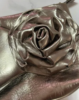 Galian Silver/gold Metallic Clutch thumbnail 3