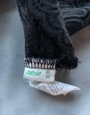 Aerie black bralette thumbnail 2
