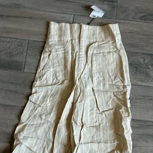 Zara wide leg stripe pants thumbnail 2