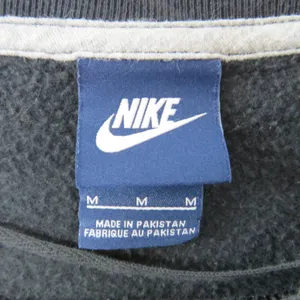 1990s Vintage Nike Black Crewneck Sweatshirt Just Do It Graphic Neon Medium thumbnail 4