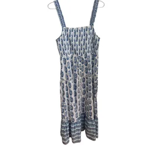 Playa Lucila Women's Smock Border Dress L thumbnail 3