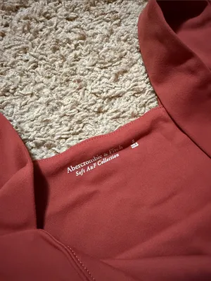 Abercrombie & Fitch Rose Orange Square-Neck Bodysuit thumbnail 2