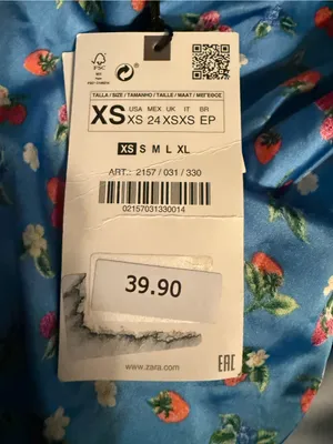 Zara Satin Blue Floral Short Puff-Sleeve Mini Dress thumbnail 7