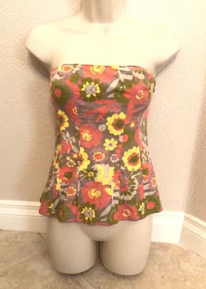 Fossil Like new adorable lace up back top. Sz S thumbnail 1