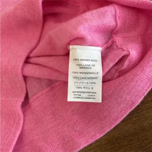 J. Crew Women's Hot Pink Merino Wool Crewneck Thin Knit Long Sleeve Size XS thumbnail 9