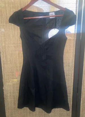 Alora Mini Dress Black- Princess Polly size 0 new with tags thumbnail 1