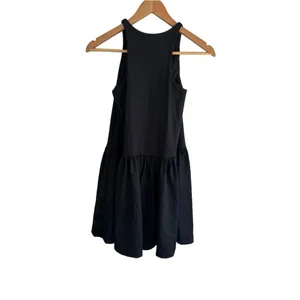 Susana Monaco Racerback A-Line‎ Gathered Mini XS Black Dress Stretch thumbnail 4