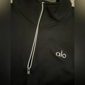 ALO Yoga NWT Accolade 1/4 Zip Pullover Black Size XL thumbnail 7