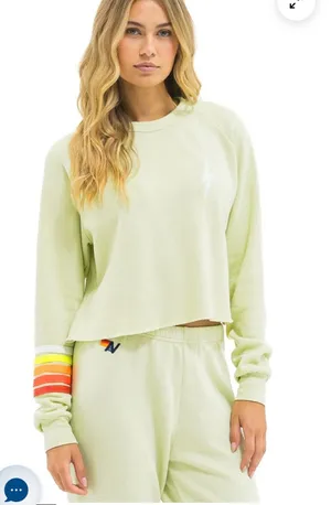 Lime/Cream Aviator Nation set. Size M thumbnail 1