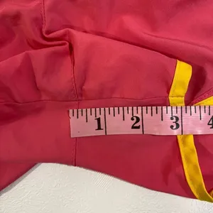 Nike FitDry Tempo Running Shorts Women’s Medium Red Yellow Trim Activewear thumbnail 5