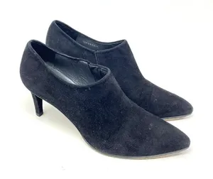 Stuart Weitzman Black‎ Suede Pointed Toe Stiletto Heel Ankle Bootie Size 7.5 thumbnail 1