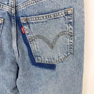 Levi's Ribcage Straight Ankle Jeans Womens 27 Light Wash‎ Distressed Button Fly thumbnail 7