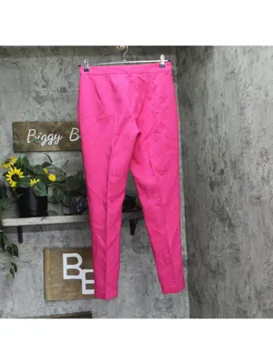 T Tahari Womens High Rise Wide-Leg Pants Ankle THF52002 Tulip Pink 8 thumbnail 2