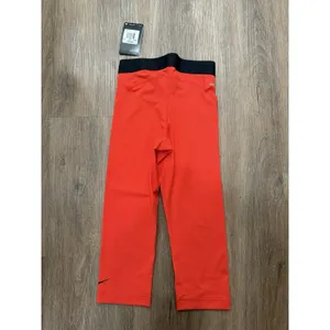 Nike Pro‎ Women's Dri-Fit Orange Compression Training Capri Leggings Size XS thumbnail 3