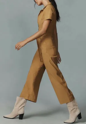 Anthropologie Maeve The Colette Weekend Zip Front Jumpsuit, Size 12 thumbnail 1